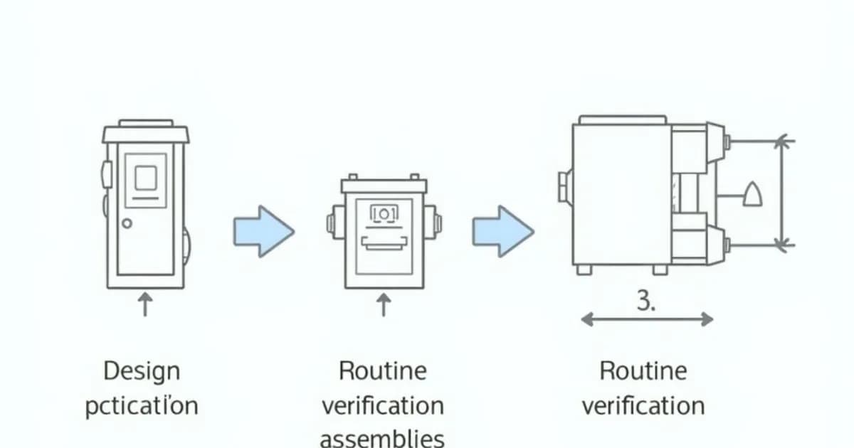 Low-voltage switchgear assembly compliant with IEC 61439 showing internal separation forms and busbar arrangement