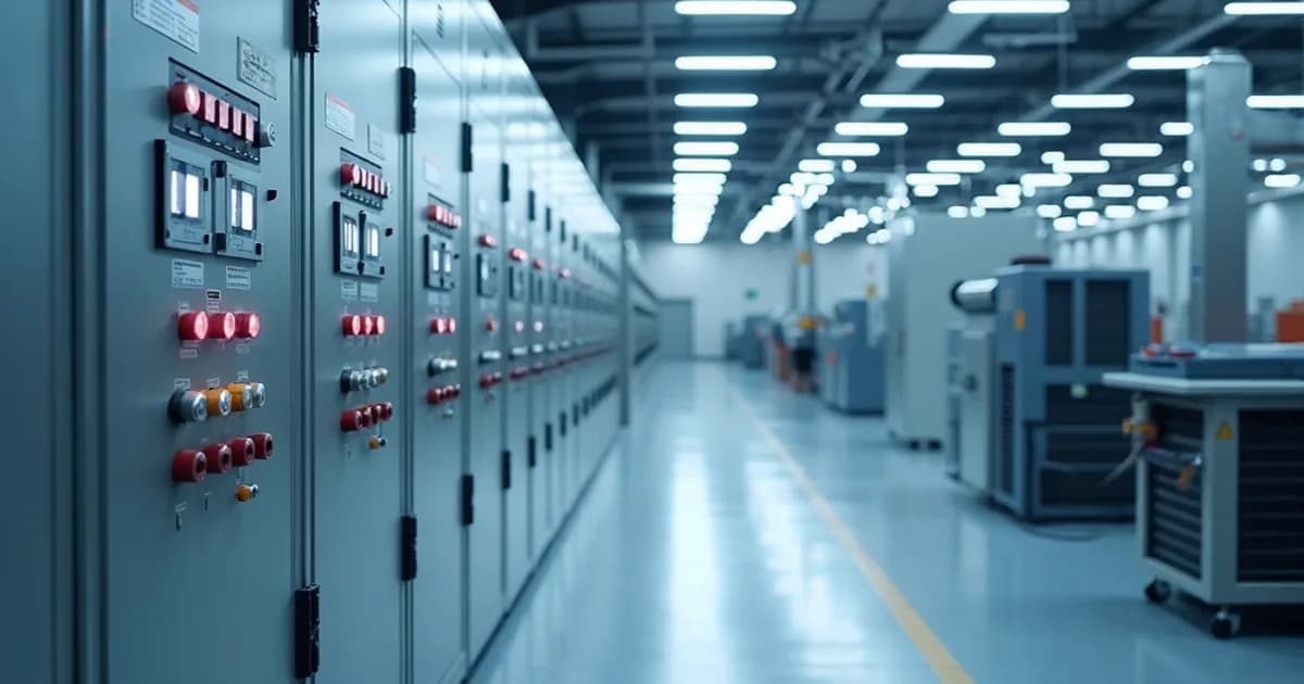 HVAC building automation control panel with BMS interface for commercial building climate management